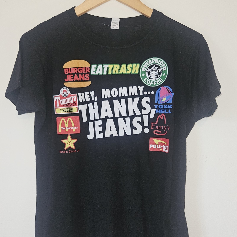 Your Mom's House Podcast Fast Food Funny Names T-Shirt Size XL